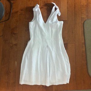 Old Navy White Tie Strap Dress (Tall)